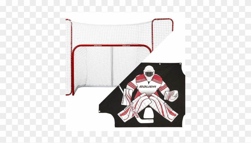 Bauer Hockey Goal, Backstop And Sharpeshooter Pack, - Bauer Sharpshooter #1045873