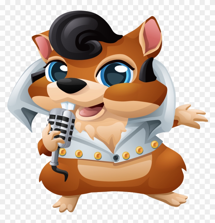 Our Super Cute Elvis Chipmunk - Cartoon #1045894