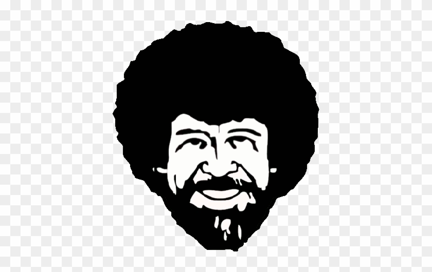 Black And White Butterfly Outline Clipart Download - Bob Ross T Shirt #1045915