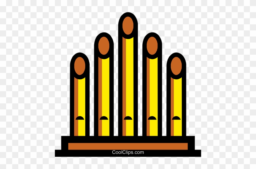 Symbol Of Church Organ Royalty Free Vector Clip Art - Organ Pipes Clip Art #1045968