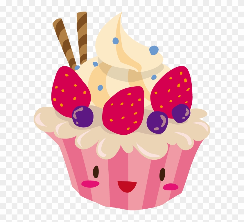 Cupcake Birthday Cake Cartoon - Cute Cup Cake Cartoons #1046021