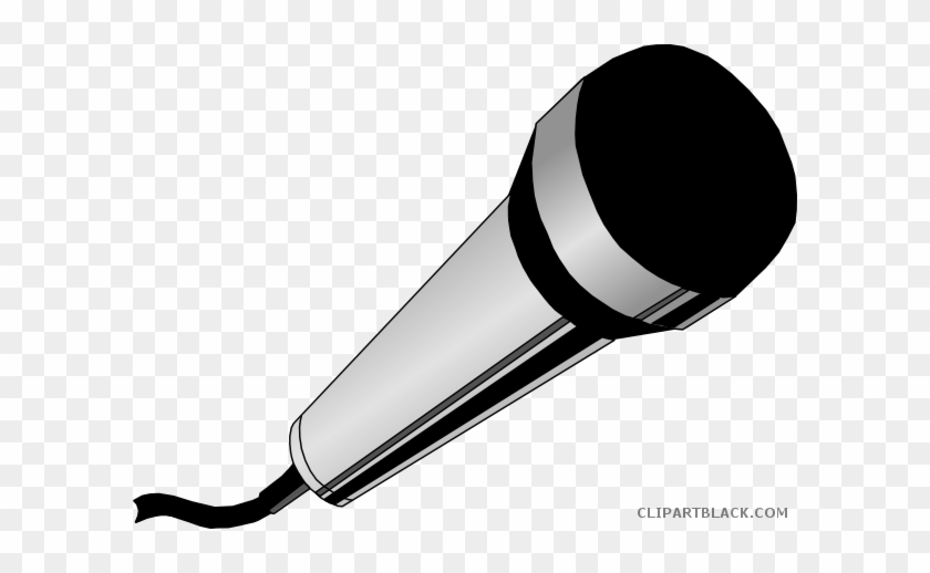 Microphone Tools Free Black White Clipart Images Clipartblack - Microphone Clip Art #1046100