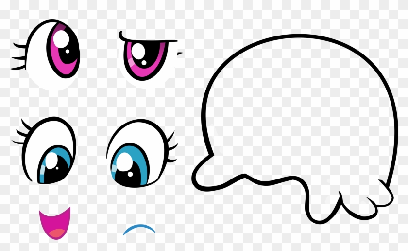 Pinkie Pie Rainbow Dash Face White Black Facial Expression - Pinkie Pie Rainbow Dash Face White Black Facial Expression #1046141