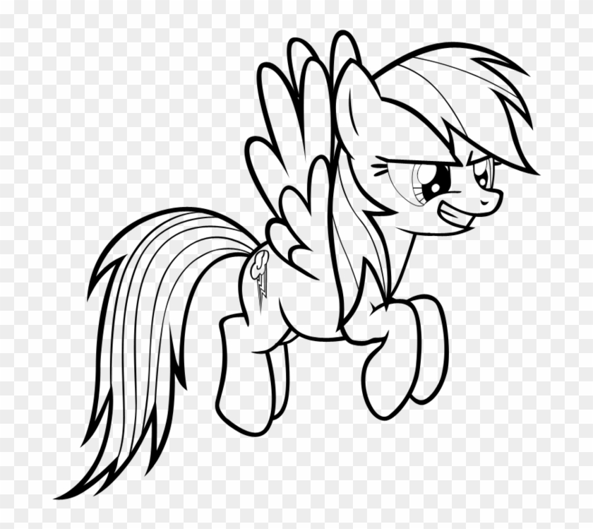 Pony Coloring Pages - Rainbow Dash Coloring Page #1046144
