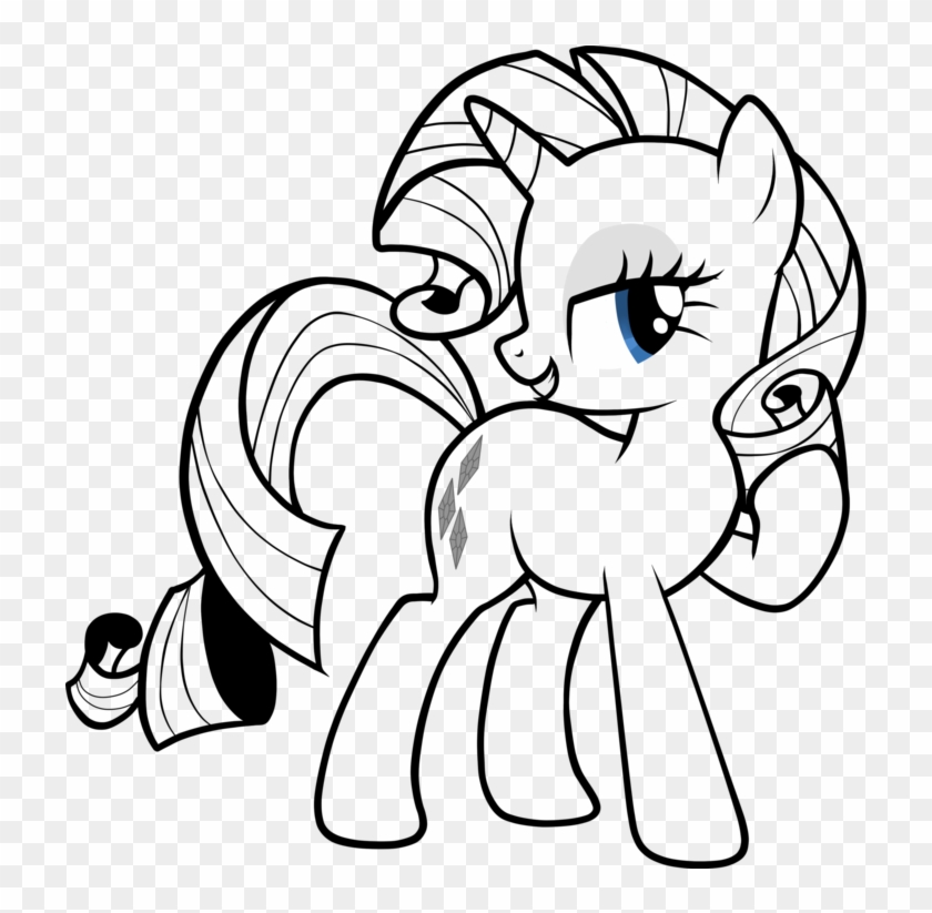 My Little Pony Black And White Rarity Download - My Little Pony Drawing Rarity #1046164