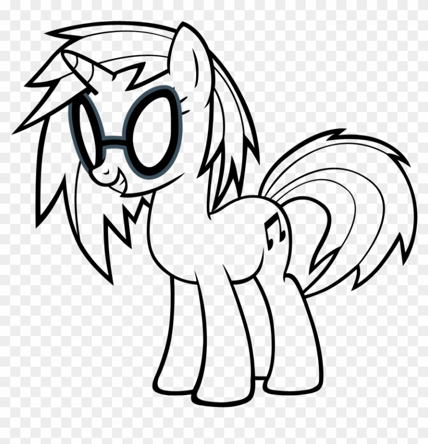 Vinyl Scratch Lineart By Ikillyou121 Vinyl Scratch - Mlp Coloring Pages Dj Pon 3 #1046166