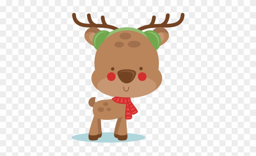 Kids Ice Skating Clip Art For Kids - Miss Kate Cuttables Reindeer #1046209
