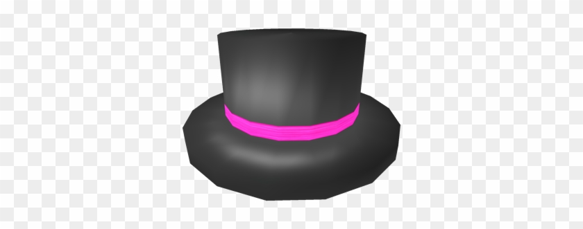 Neon Pink Banded Top Hat - Top Hat Roblox #1046272