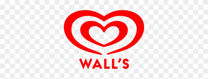 Heart Ice Cream Brand For Kids - Wall's Logo Free Vector #1046348