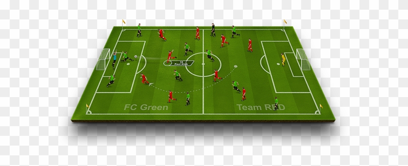 The Soccer Set Kicker Icons, Field And Elements - Soccer Field Png 3d #1046373