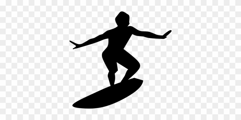 Silhouette, Surfboard, Sport, Isolated - Courbe De L Oubli #1046421