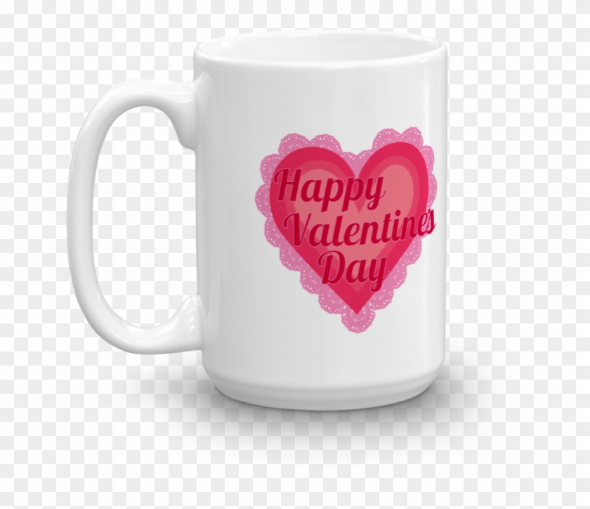 “mom” With Heart Valentine's Day Mug - Mug #1046633
