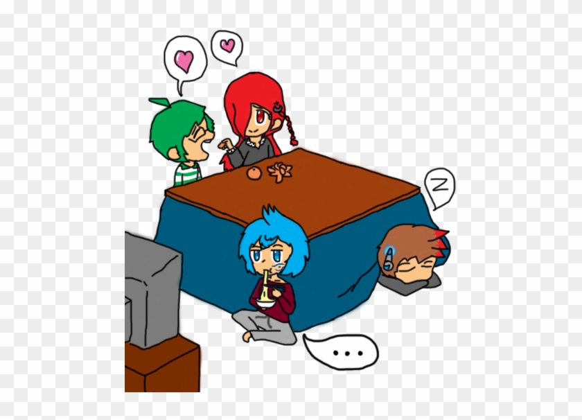 Kontatsu Family Time By Blazetheangelqueen - Cartoon #1046776