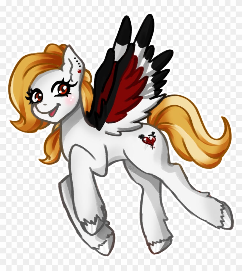 Burumisu, Colored Wings, Female, Mare, Multicolored - Cartoon #1046800