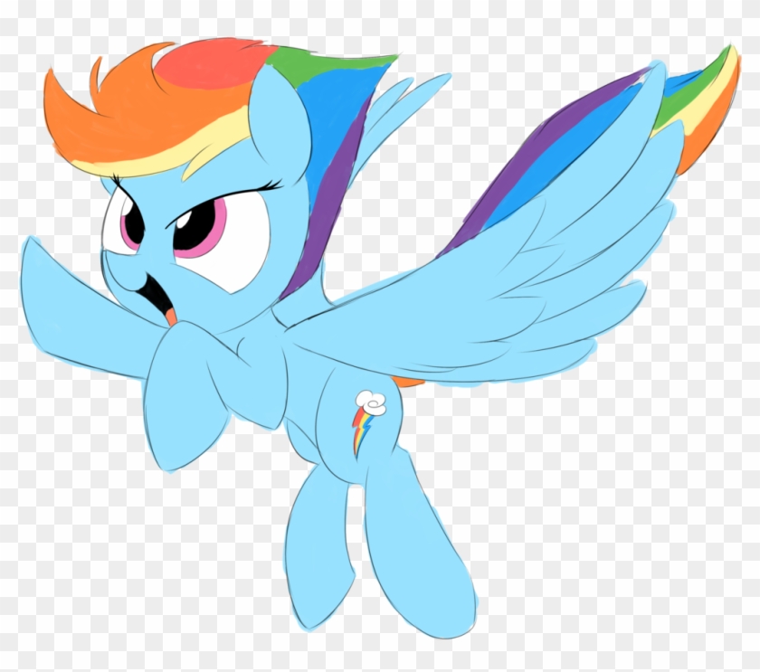 Taurson, Female, Mare, Pegasus, Pony, Rainbow Dash, - Cartoon #1046819