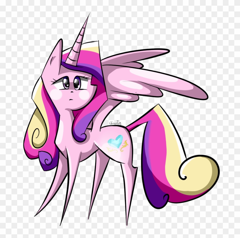 Tctwig, Princess Cadance, Safe, Simple Background, - Cartoon #1046829