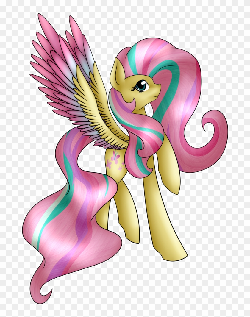Midfire, Colored Wings, Fluttershy, Rainbow Power, - Fairy #1046848