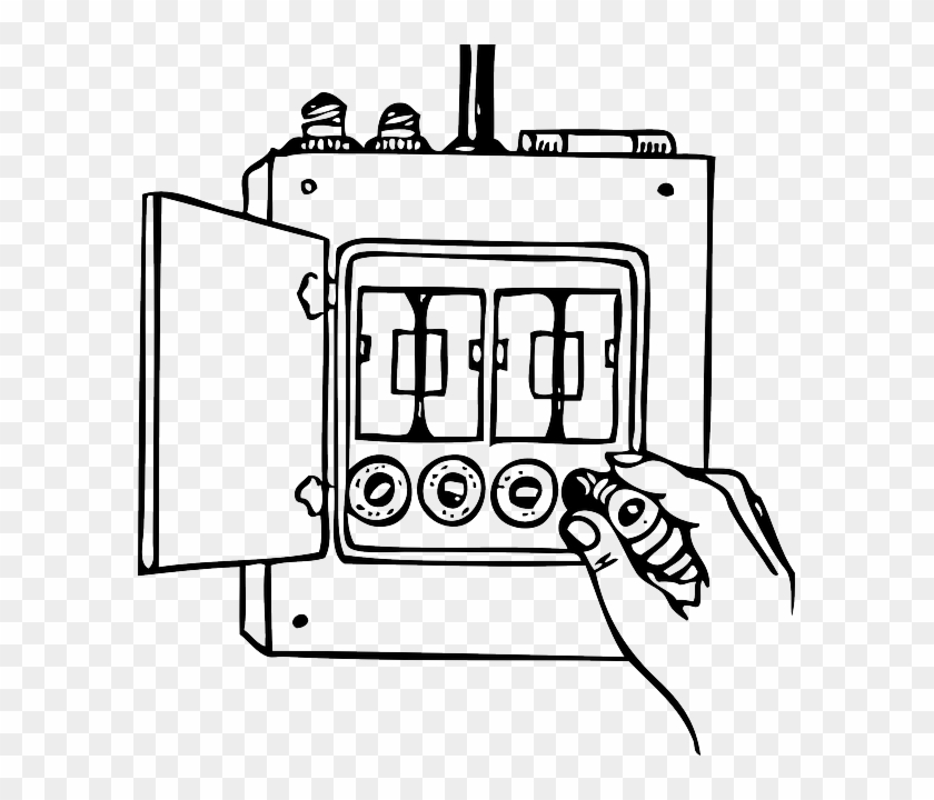 Panel House, Home, Box, Diagram, Outline, Cartoon, - Safety At Home Outline #1046973