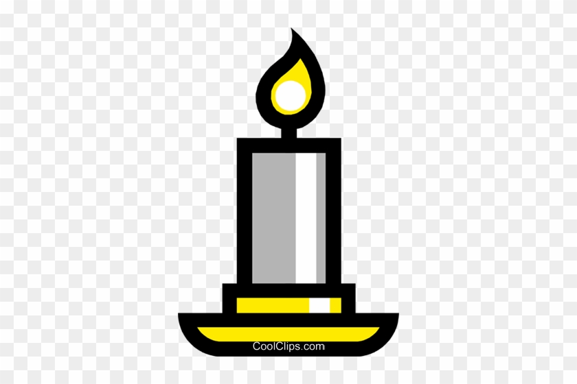 Symbol Of A Candle Royalty Free Vector Clip Art Illustration - Candle #1047058