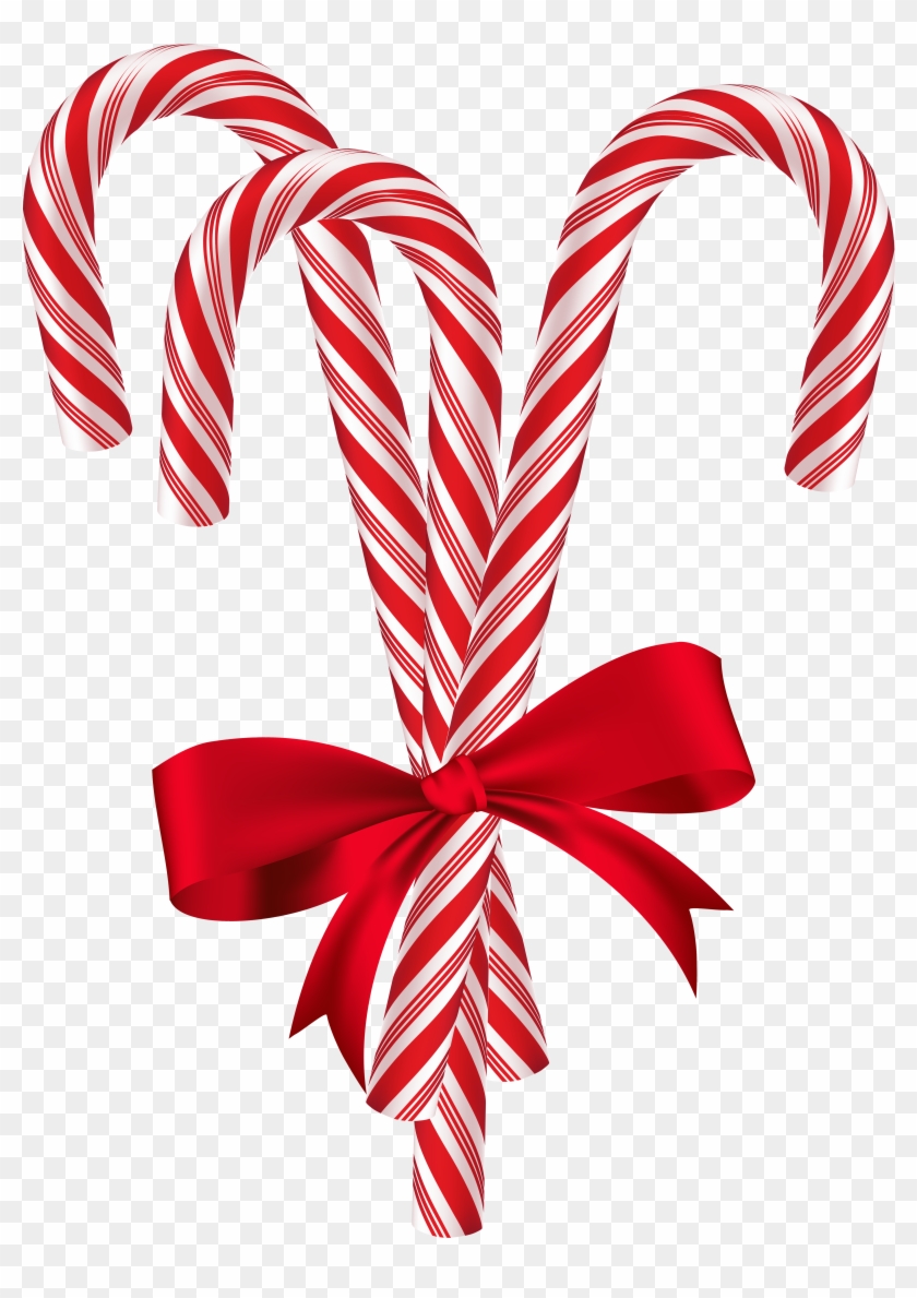 Candy Cane Clipart Transparent Background - Candy Cane Clip Art Free #1047300
