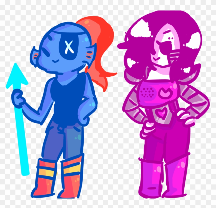 Undyne And Mettaton Ex By Phantom Soda - Cartoon #1047296