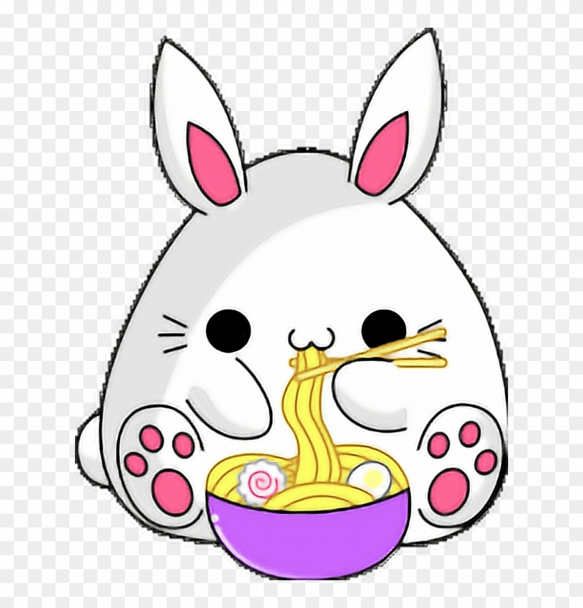 Anime Rabbit Ramen Cute Bunny Chibi - Imagenes De Conejos Kawaii #1047308