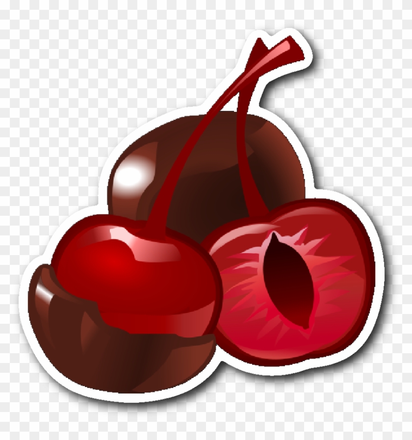 Chocolate Covered Cherries Sticker - Dessert #1047477