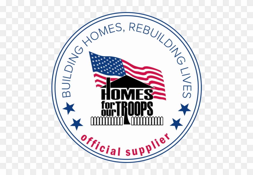 Hfot Officialsupp Logocmyk - Homes For Our Troops Logo #1047592