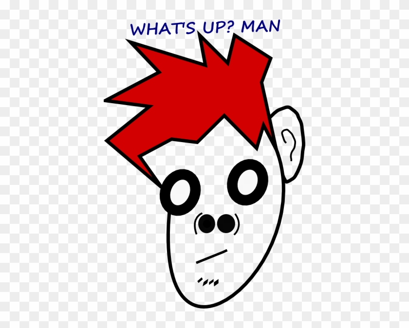 Dude Clip Art At Clker - Redhead Punk Rocker Illustration #1047626
