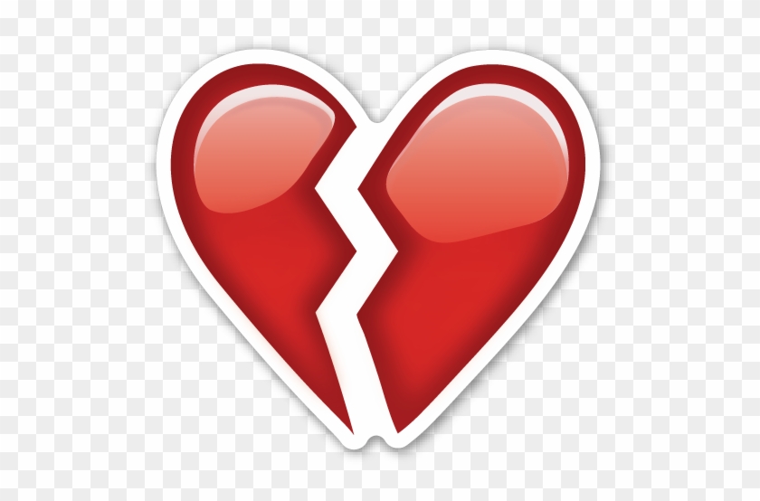 Broken Heart - Broken Heart Emoji Sticker #1047648