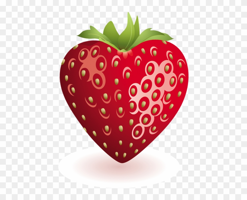 Rote Herzen - Strawberry Heart Png #1047684