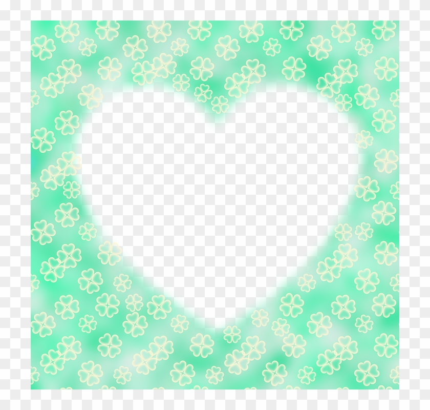 Heart, 4-leaf Clover, Green, Pale, Love, Sincerity - Love #1047769