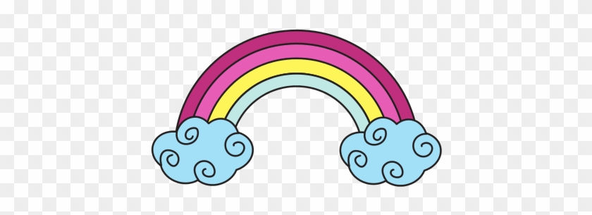 Natural Rainbow With Cloud Design - Natural Rainbow With Cloud Design #1047799