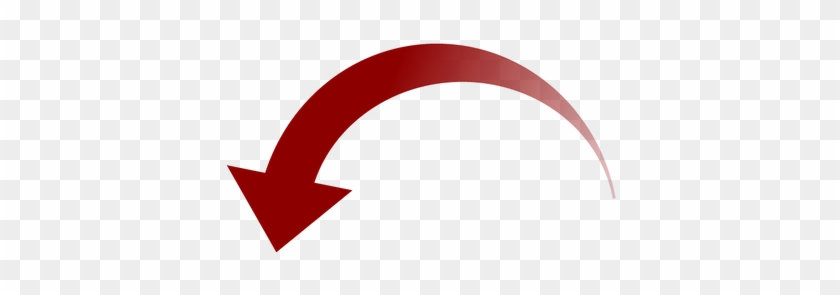 Curved Red Down Arrow Transparent Png - Curved Arrow Png Transparent #1048074