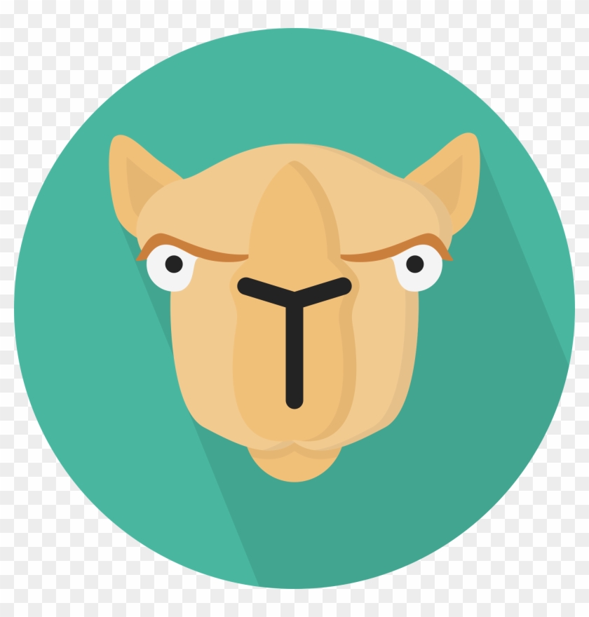 Cute Camels - Camel Flat Icon Png #1048105
