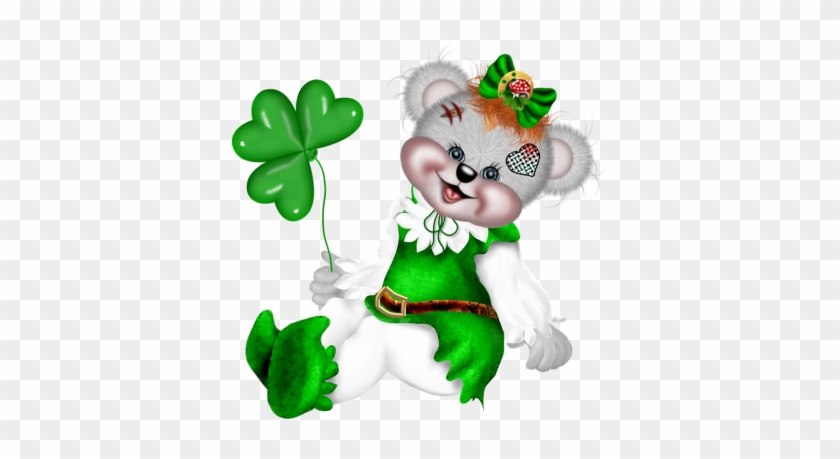 St Patricks Clipart Tubes Png Pour La Faate De Saint - St Patricks Day Bear Clipart #1048224