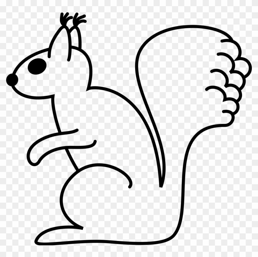 File - Squirrel Icon - Svg - Dessin Tete D Ecureuil #1048253