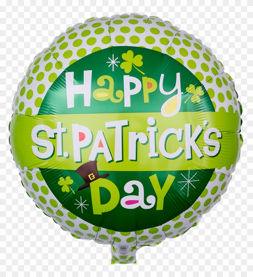 Grün Gepunkteter Heliumballon "happy St - Happy St Patricks Day 17 Mylar Balloon #1048328