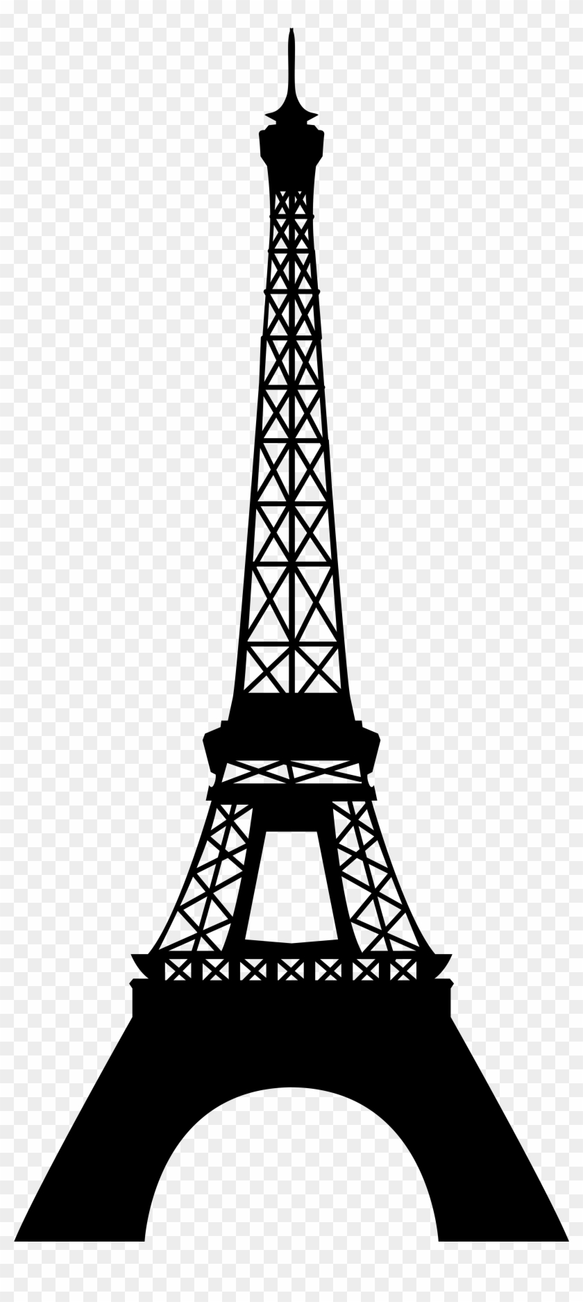Fine Decoration Eiffel Tower Background Clipart Silhouette - Fine Decoration Eiffel Tower Background Clipart Silhouette #1048358