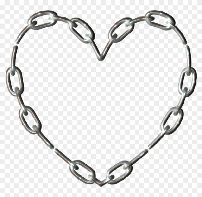 Frame Heart Chain By Lashonda1980 On Deviantart - Black Hearts Frame Transparent #1048389