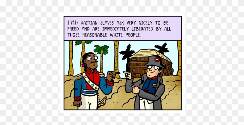 A Cartoon Joking About The Ease With Which Haitians - French Rule Of Haiti #1048465