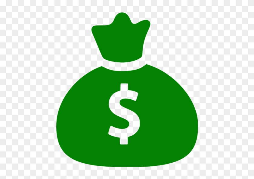 Green Money Bag Icon #1048534
