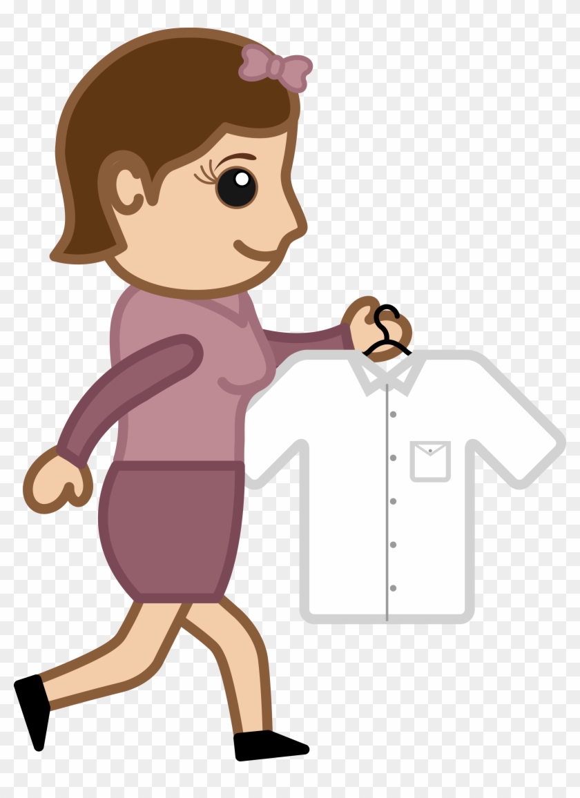Shelleysscribbles Going To Iron A Shirt Vector Character - Plastic Money For Shopping #1048628