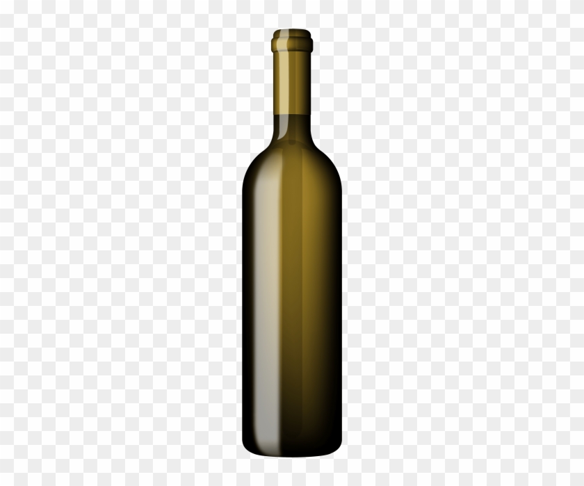 Green Bottle Of Wine Free Png - Clip Art #1048636