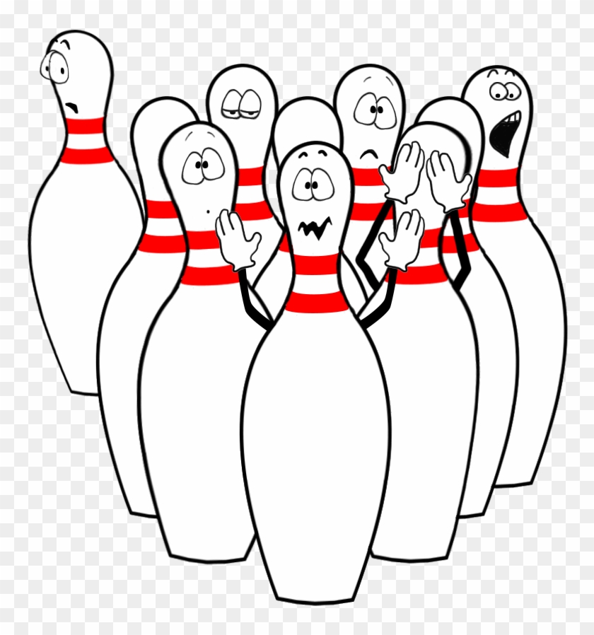 Bowling Clipart - Funny Ten Pin Bowling #1048639