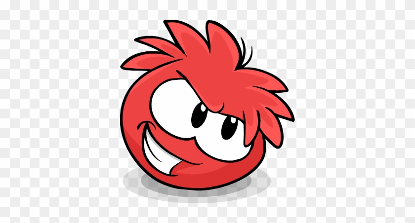 How To Draw Red Puffle From Club Penguin With Easy - Club Penguin Red Puffle #1048683
