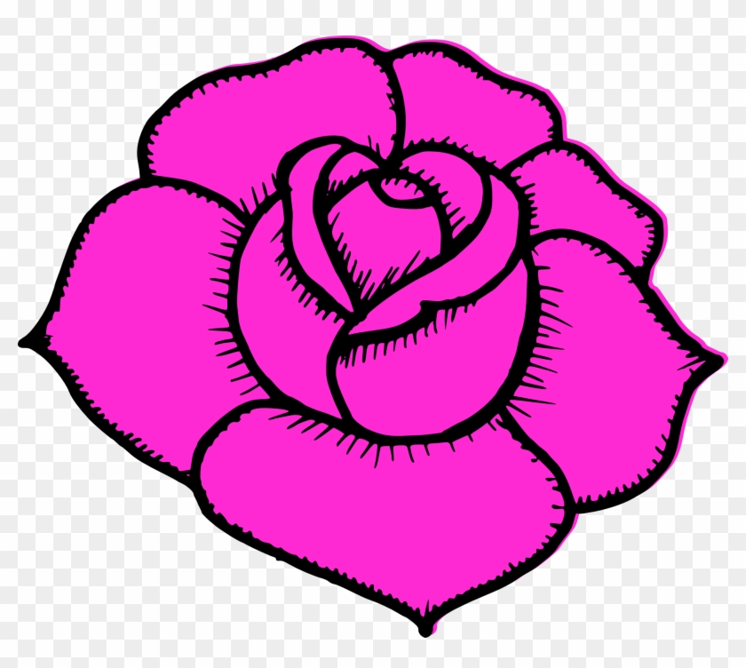 Free Download - Simple Rose Drawing #1048737