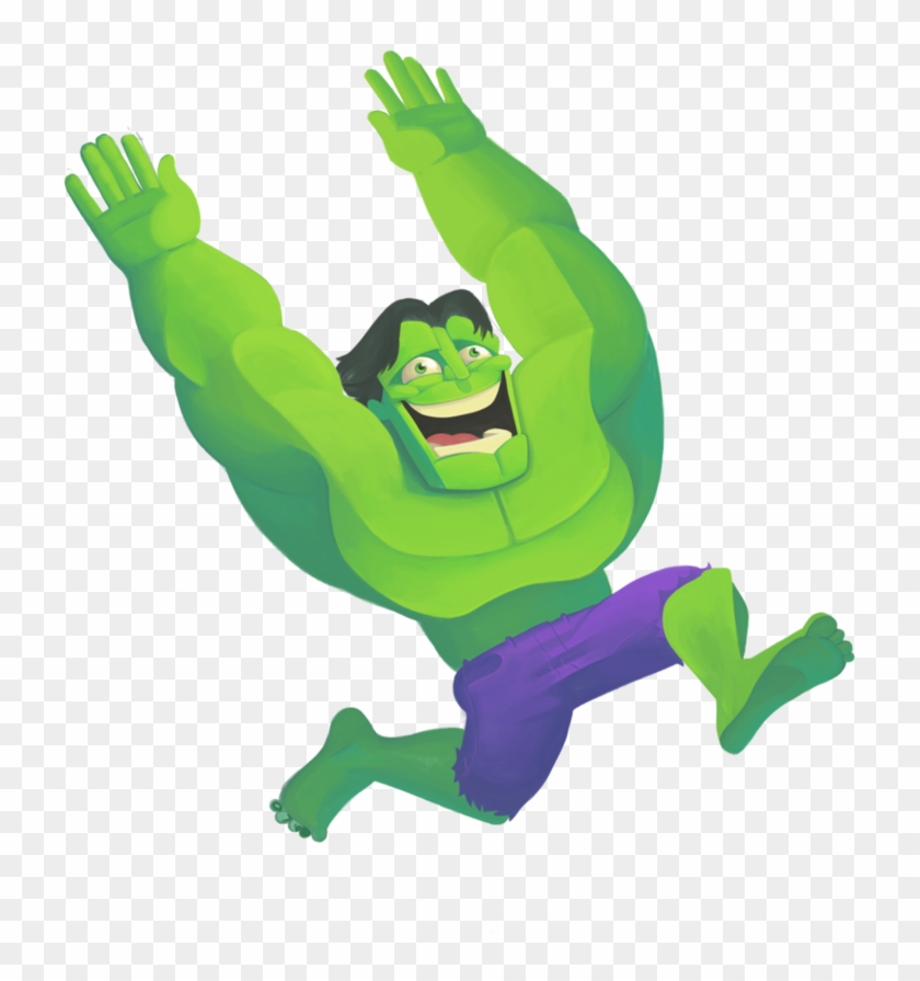 Hulk Clipart Happy - Happy Hulk Png #1048774