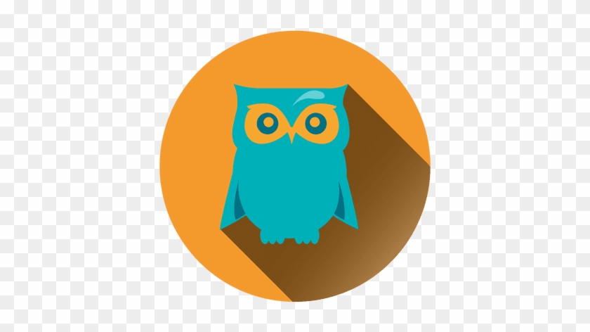 Owl Round Icon Transparent Png - Png Icon Owl #1048797