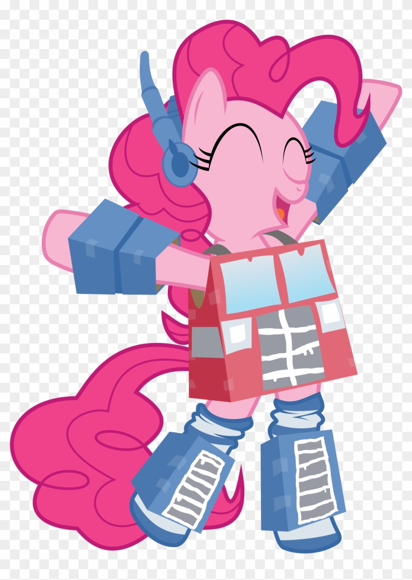 Pinkie Pie Rarity Optimus Prime Pony Pink Red Fictional - Cartoon #1048955